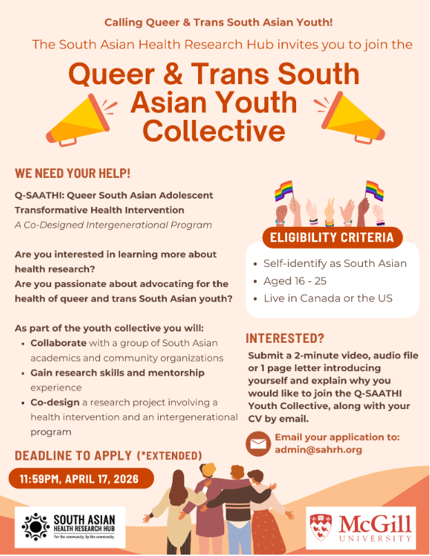 Q-SAATHI: Queer South Asian Adolescent Transformative Health&nbsp;Intervention